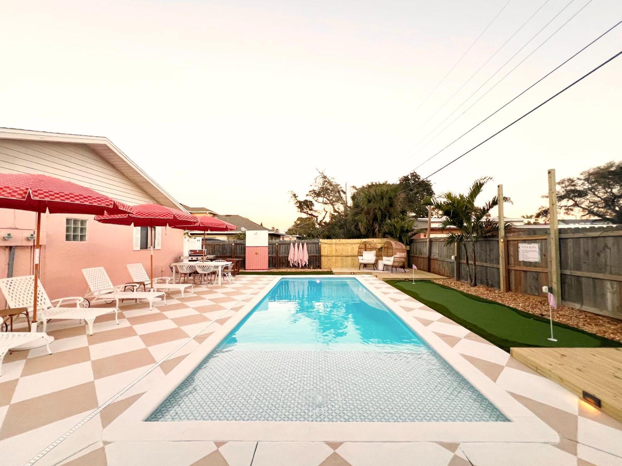 Luxury Villa 3 Blocks From The Beach With Pool A Fire Pit And Outdoor Oasis Cap Carnaveral Extérieur photo